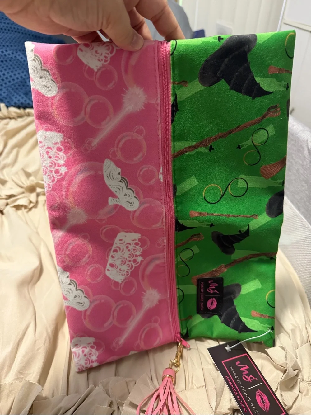 Makeup junkie wicked cosmetic bag NWT